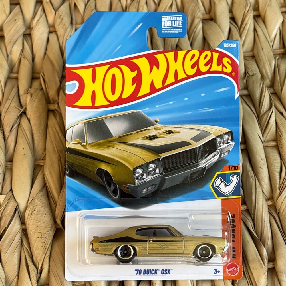 70 Buick GSX Gold Hot Wheels 1970 70s Golden Muscle Car Hotwheels Diecast 2026 🆕